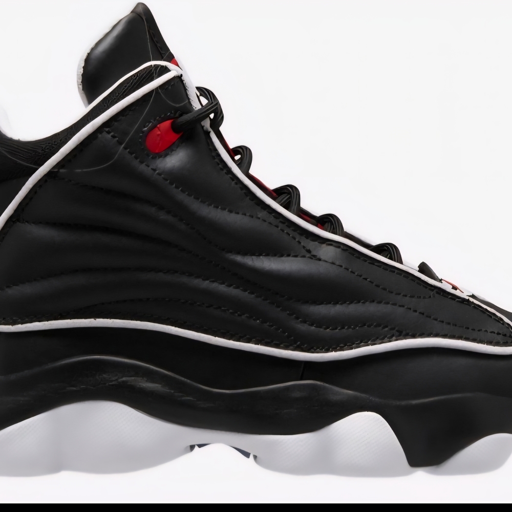 Boys JORDAN Black and White Athletic Shoes